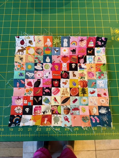 Mini quilt block center